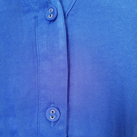 Naked Zebra Royal Blue Sleeveless Blouse - Picture 4 of 5